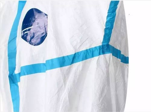 醫療防護服線跡壓膠條工藝圖